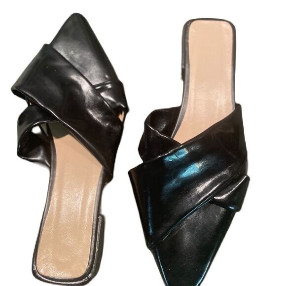 #131 PATENT Leather Point Toe Flats - Picture 3 of 8